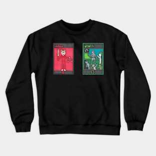 Justice and Death Tarot Cards Crewneck Sweatshirt